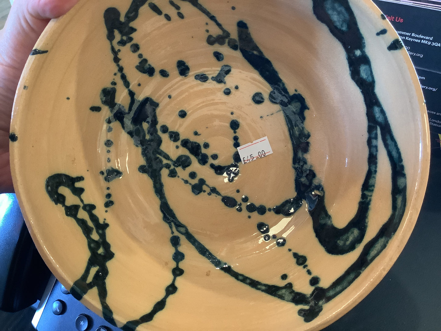 Susie Cousins Large Bowl (orange/green)