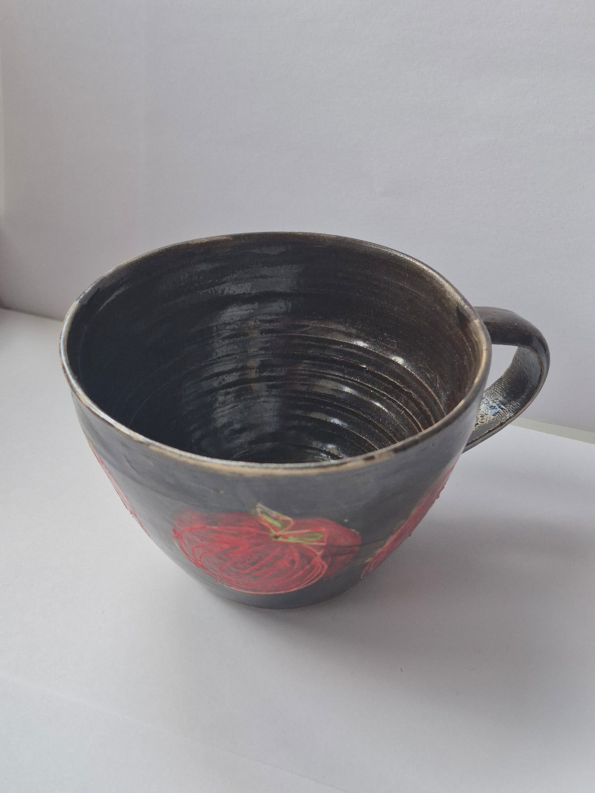 Susie Cousins Red and Brown Cup