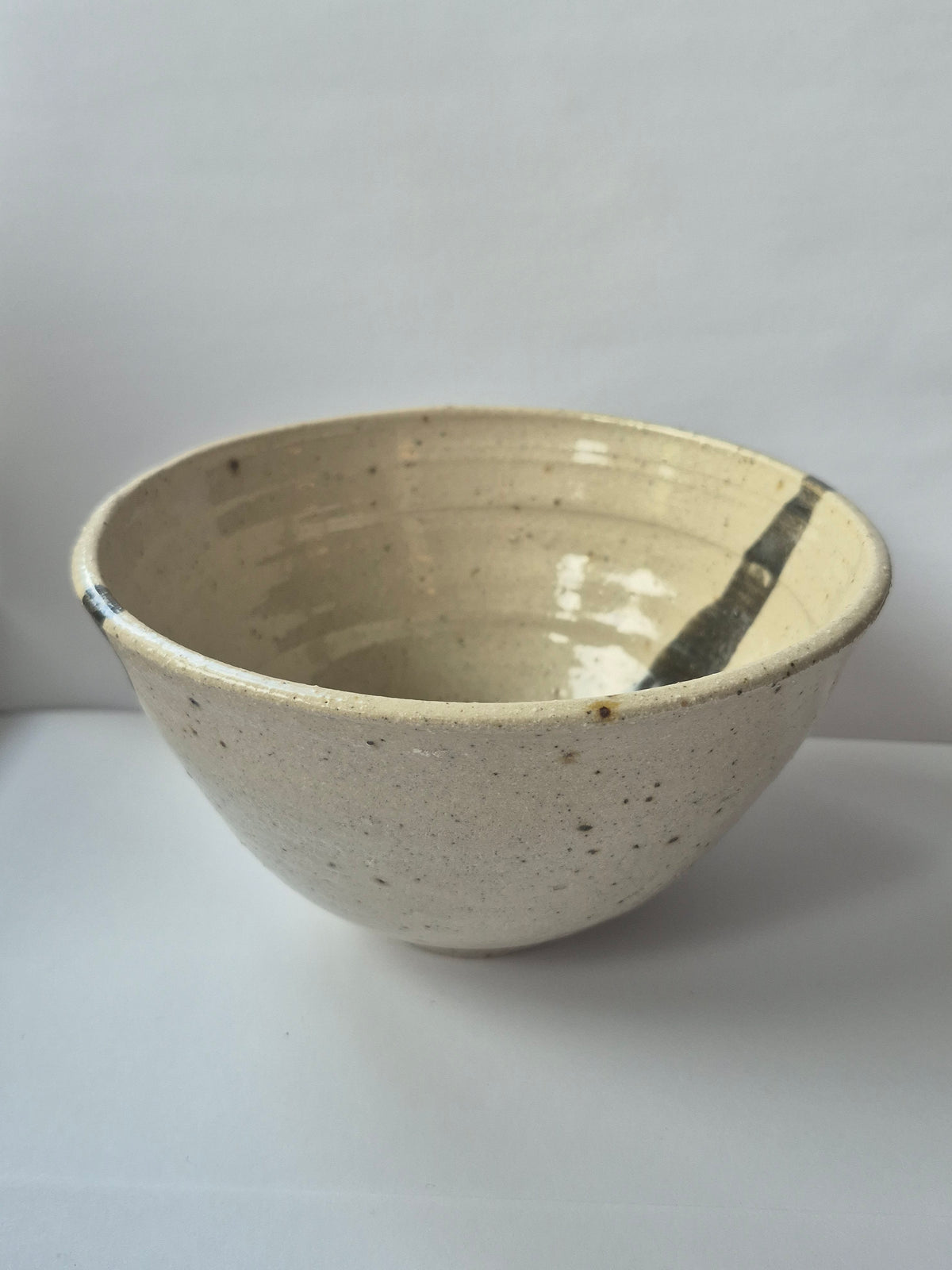 Susie Cousins Grey and Stripe Bowl