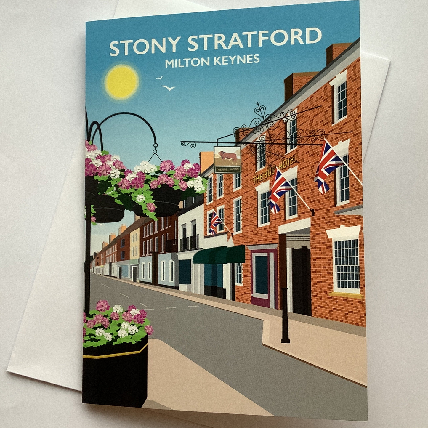 Stony Stratford Greetings Card by Tabitha May