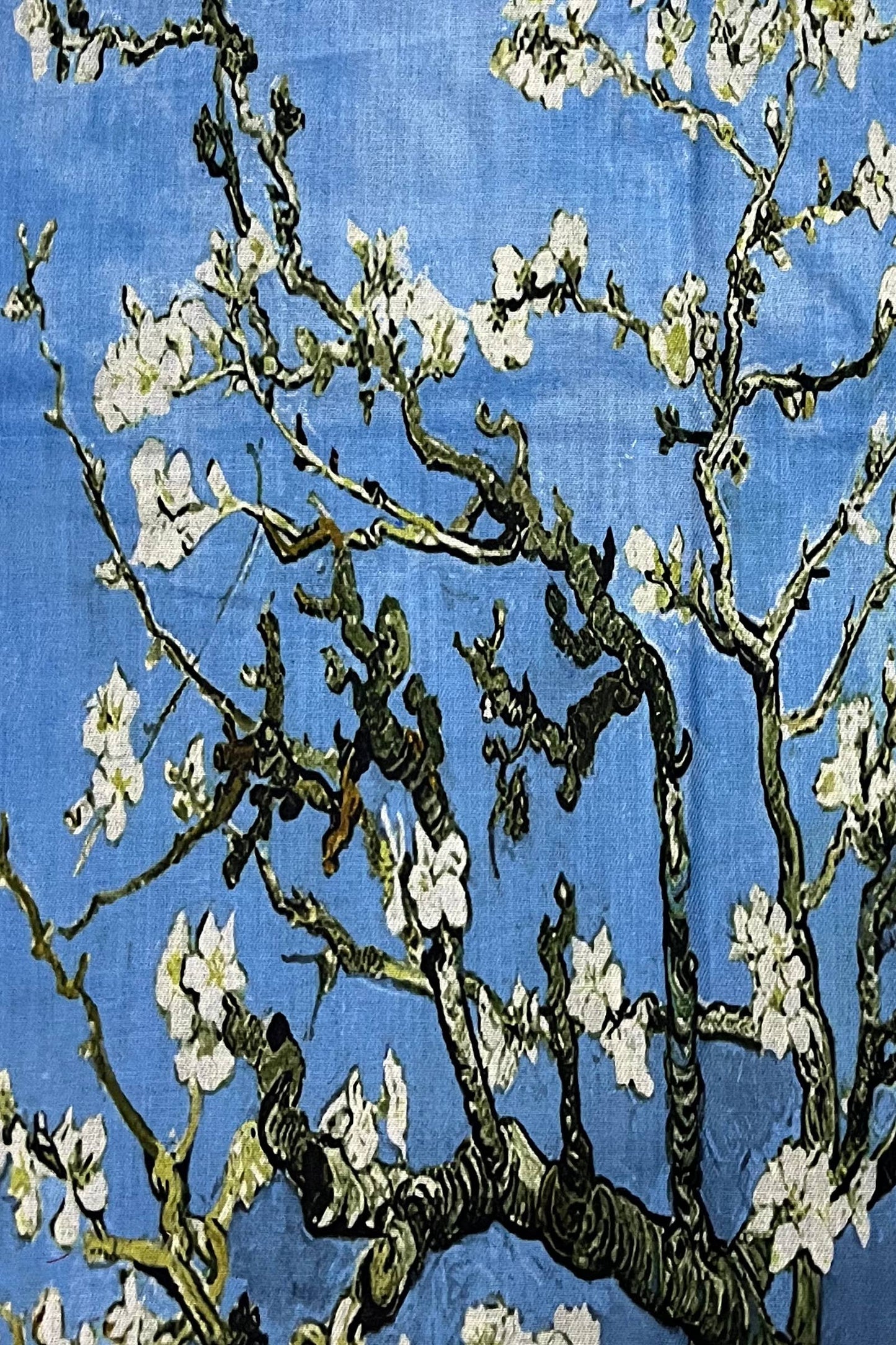 Van Gogh Almond Blossom Art Print Wool Tassel Scarf