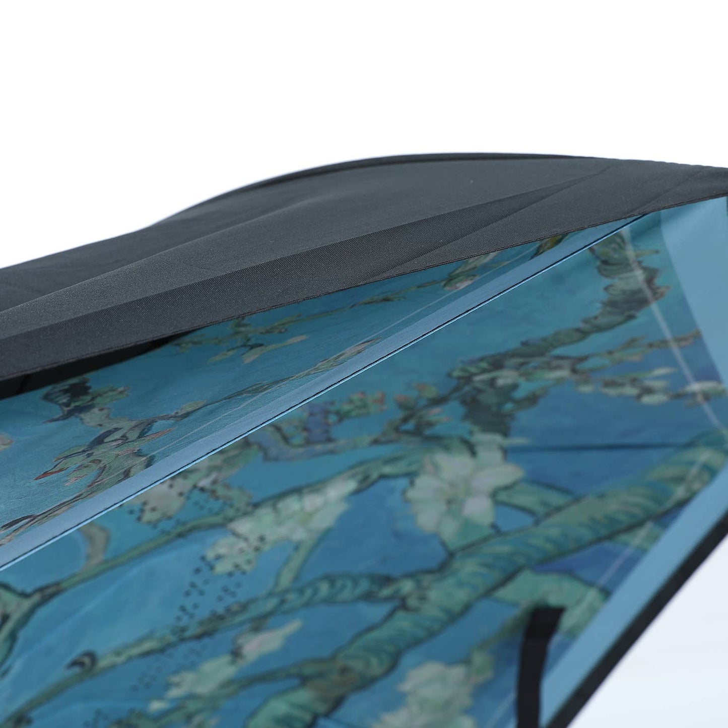 Almond Blossom Upside Down Umbrella in Aqua Blue F978
