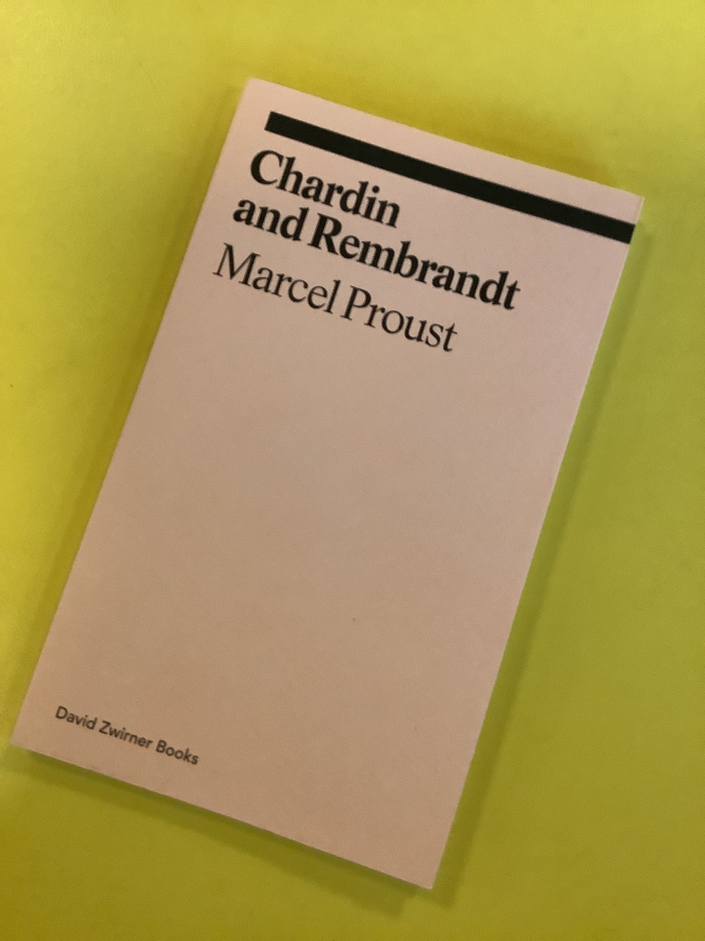 Chardin and and Rembrandt