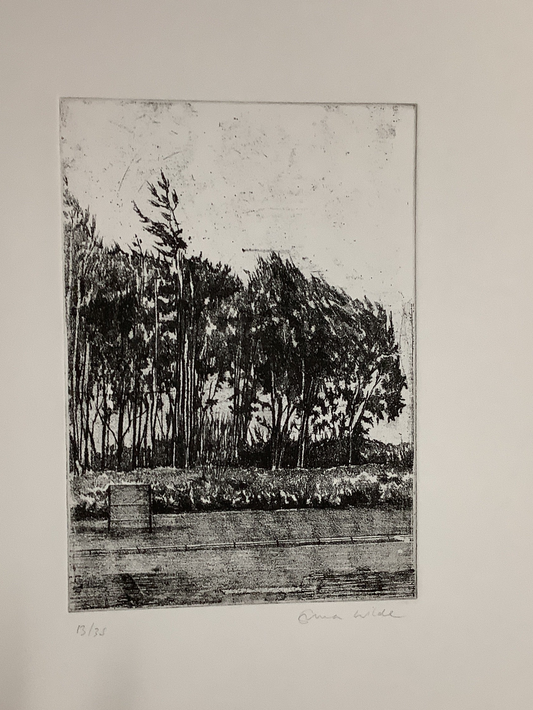 Emma Wilde print Lampposts and Trees