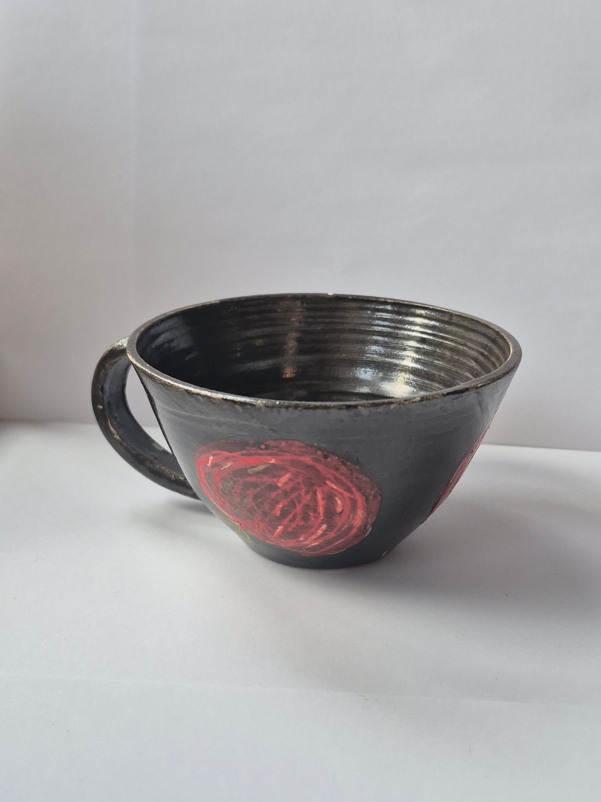 Susie Cousins Red and Brown Cup