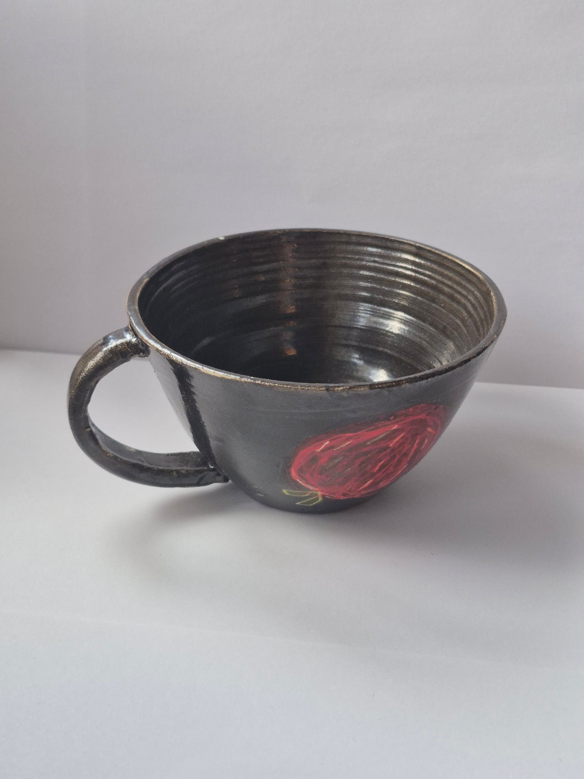 Susie Cousins Red and Brown Cup