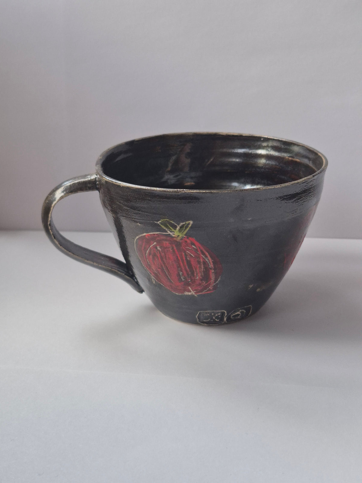 Susie Cousins Red and Brown Cup