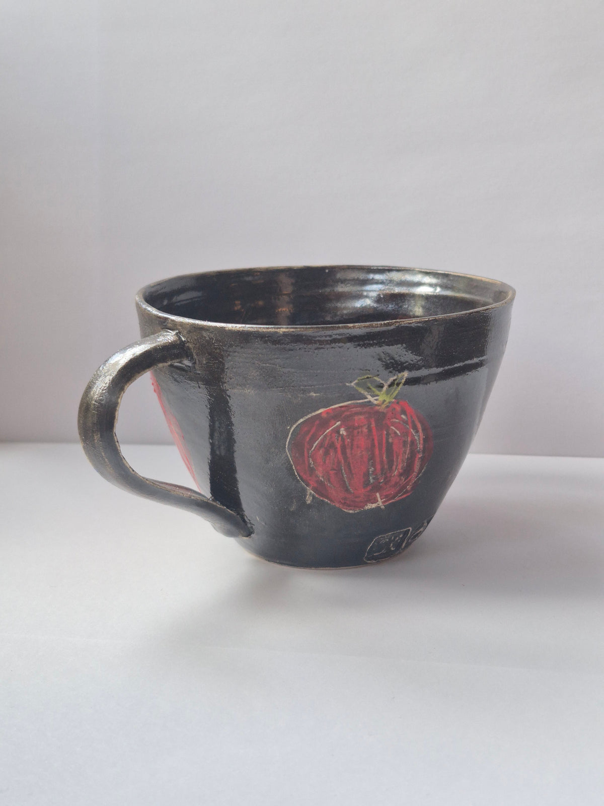 Susie Cousins Red and Brown Cup