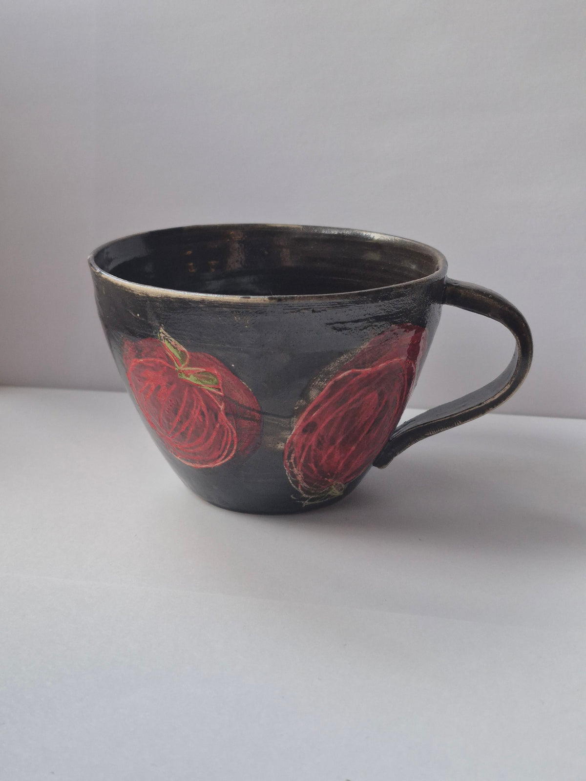Susie Cousins Red and Brown Cup