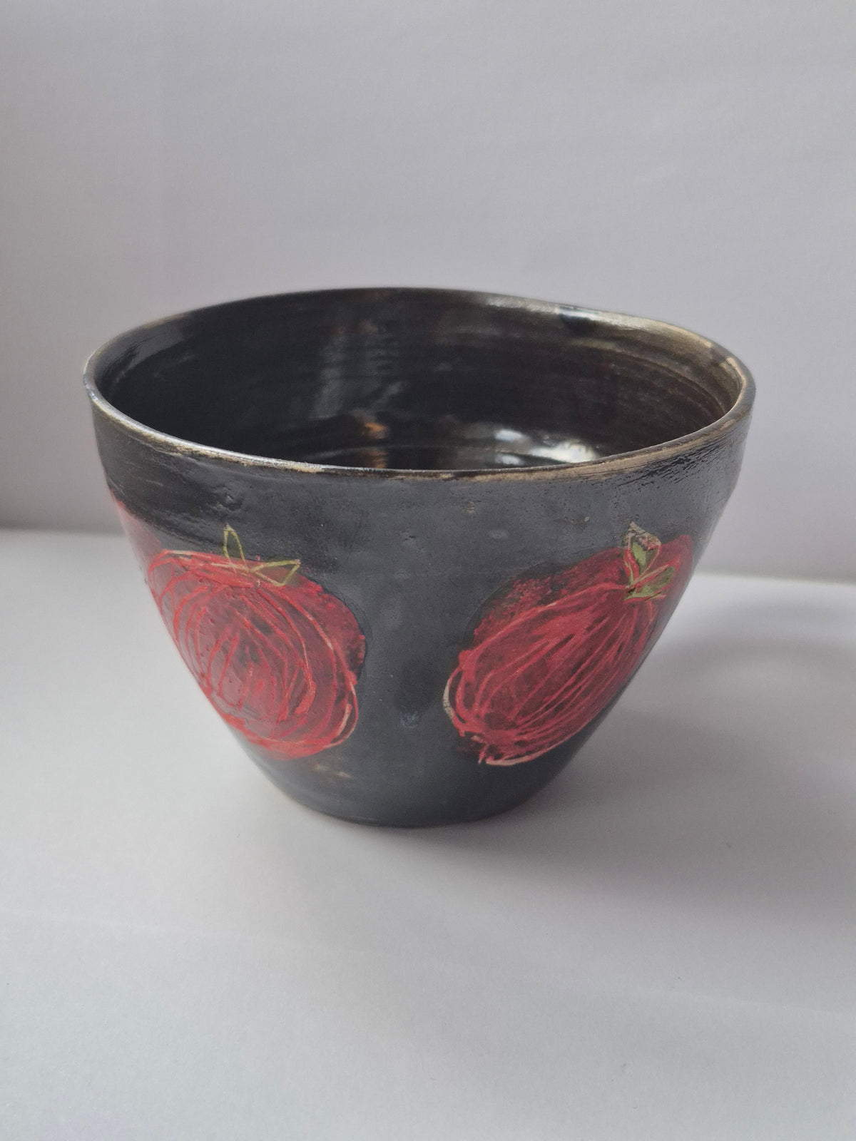 Susie Cousins Red and Brown Cup