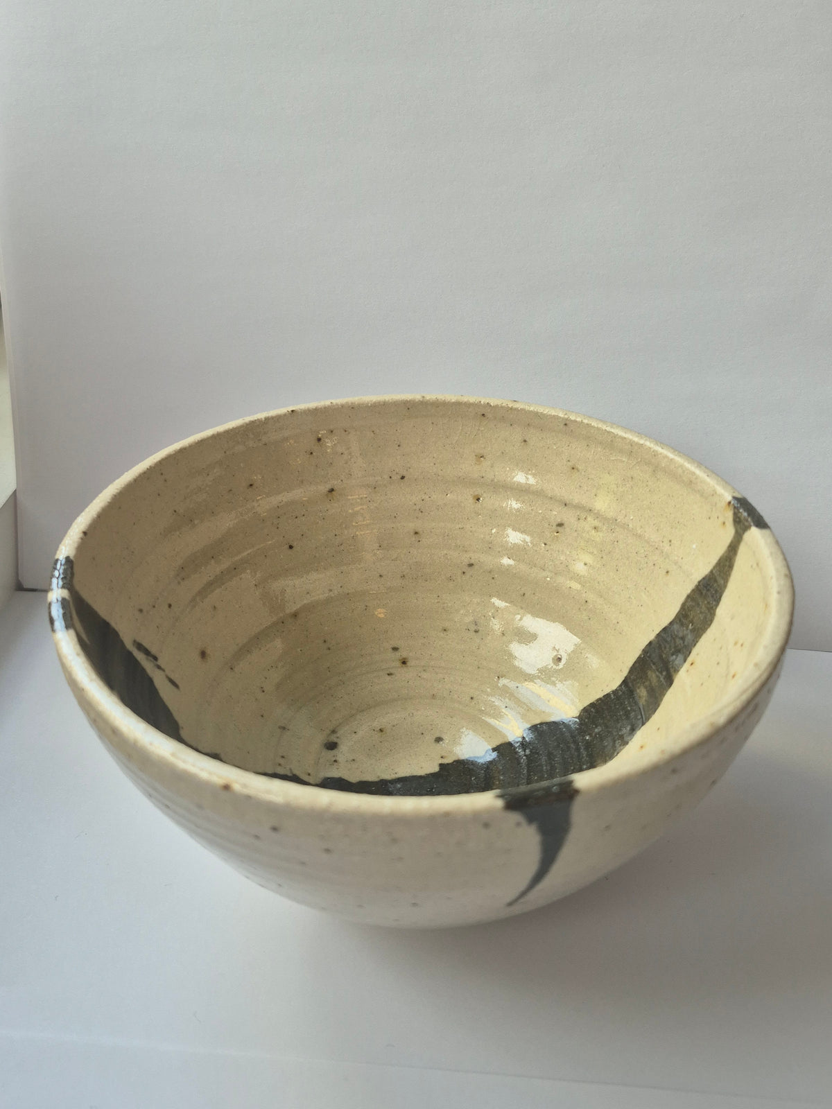 Susie Cousins Grey and Stripe Bowl