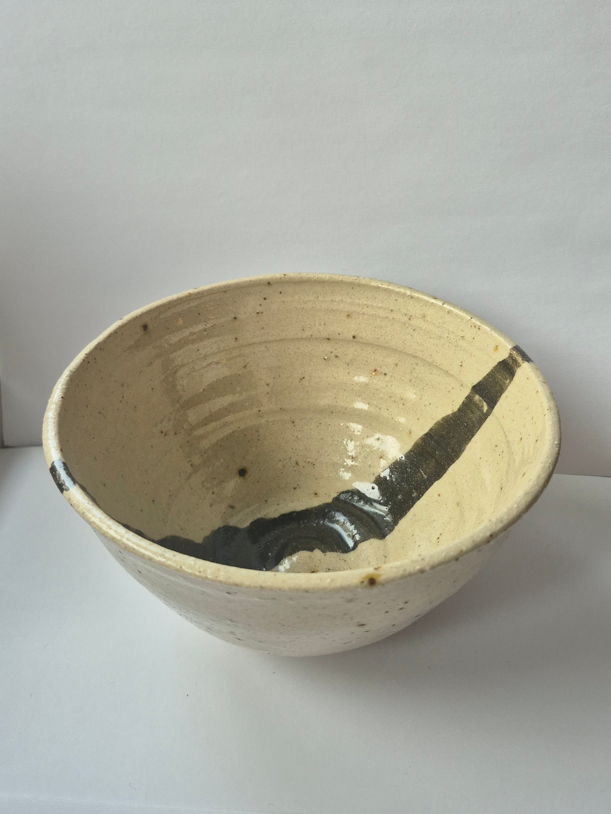 Susie Cousins Grey and Stripe Bowl