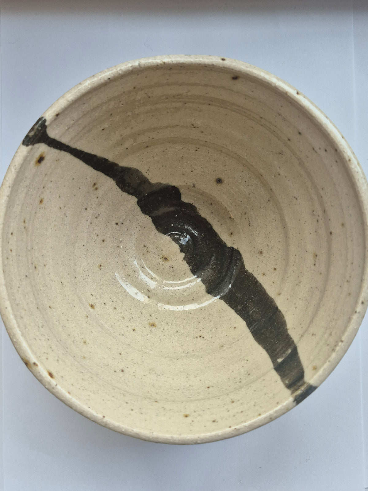 Susie Cousins Grey and Stripe Bowl
