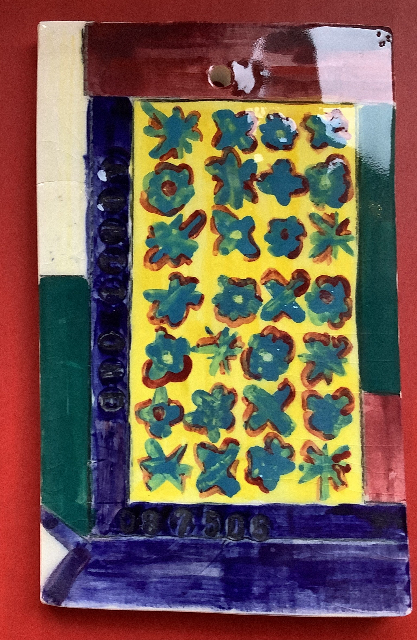 Susie Cousins Homage to Andy Warhol large fish plate