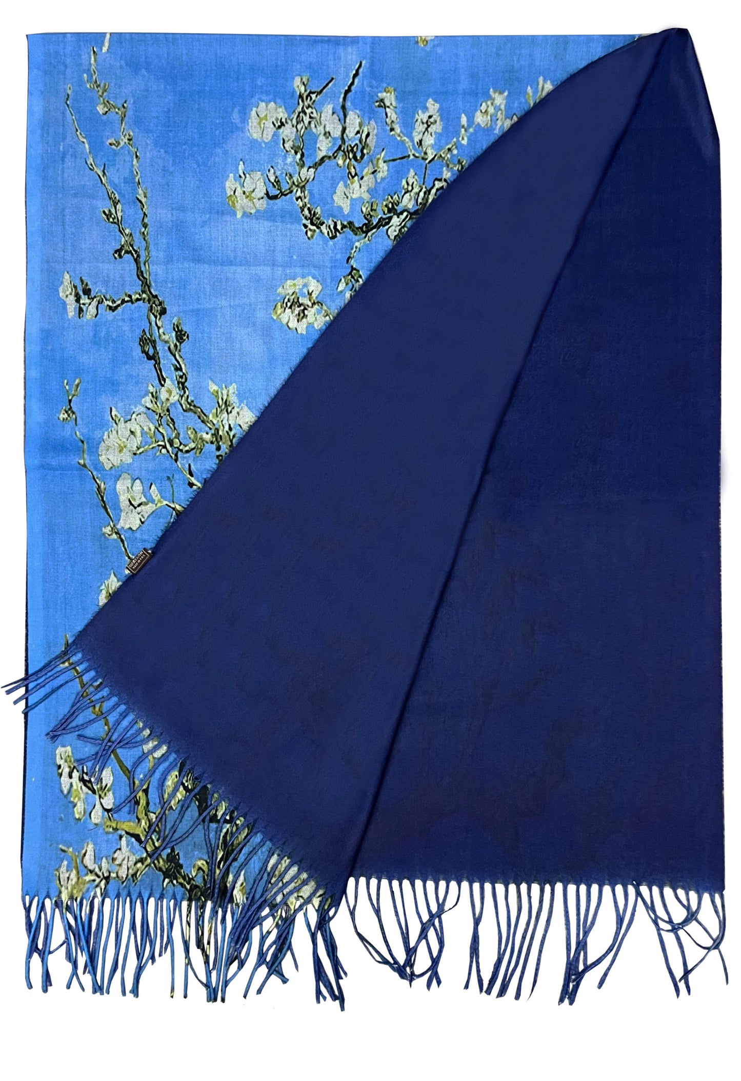 Van Gogh Almond Blossom Art Print Wool Tassel Scarf