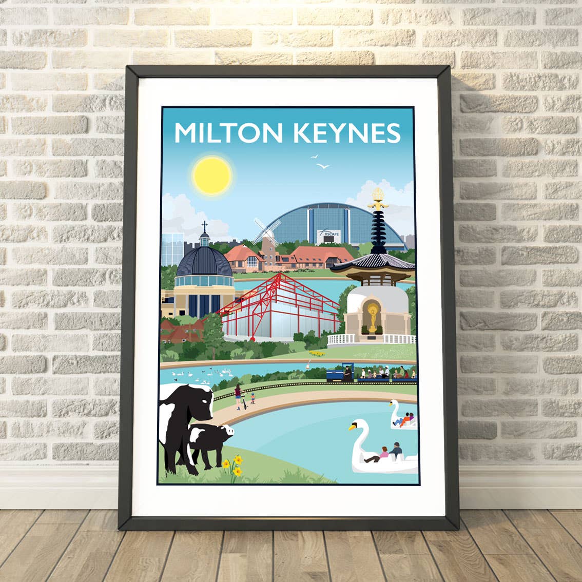 Milton Keynes Print, Tea Towel, Cards & Gifts