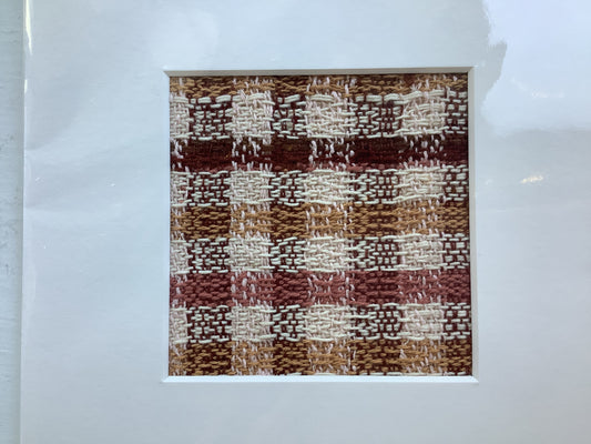 Camphill Mk mounted hand  woven cloth by Max