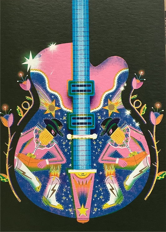 Guitar Hero greetings card