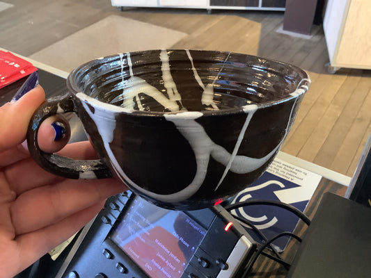 Mug (brown/white)
