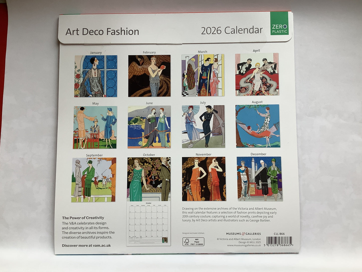 Art Deco Fashion Calendar.