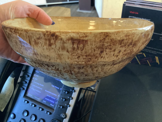 Susie Cousins Large Bowl (brown/orange)