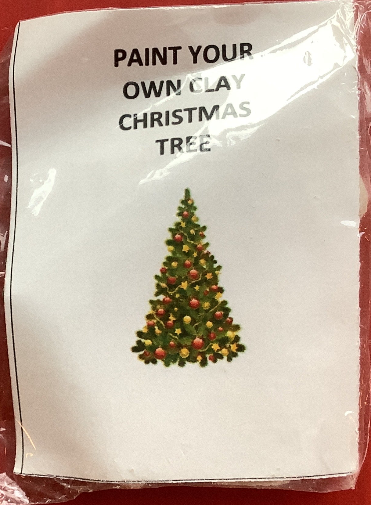 Paint your own  clay Christmas decorations