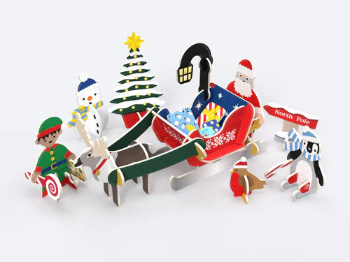 Santa’s Midnight Sleigh Ride Playset – MK Gallery Shop