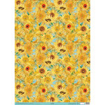 Vase with Twelve Sunflowers Wrap